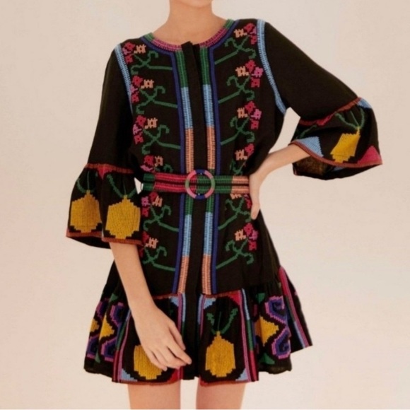 FARM Rio Dresses & Skirts - FARM Rio Quarter Sleeve Mini Dress